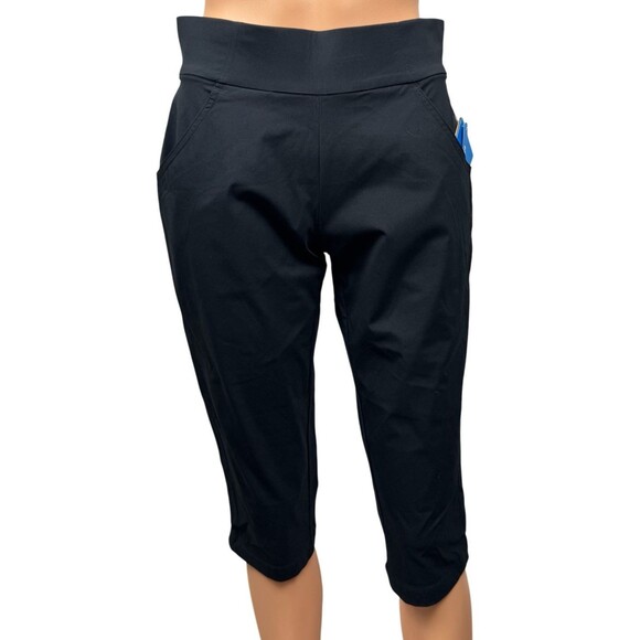 Columbia Womens Size Small Black Capri UPF 50 Active Fit Anytime Casual Pant New - Picture 1 of 12